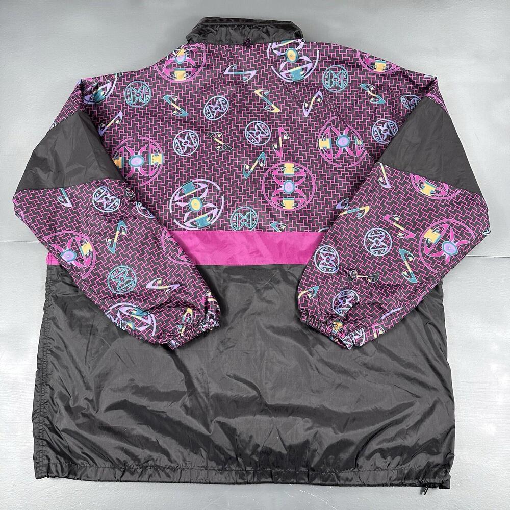 VTG Exile Function Jacket Men XL Black Purple Ski Grafitti Gorpcore Street Skate - Picture 7 of 9